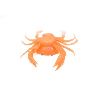 Collectible Wildlife Gifts | Crab, Orange Crab, With Squeak, Squeakey, Rubber, Crustacean Design, Hand Painted, Model,  Gift   7"   F1764 B188 - 1 of 4