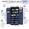KTMBDW Kitchen Pantry Cabinet, Pantry Storage Cabinet with Adjustable Shelves and 8 Pull-out Trays, Sideboard Buffet Cupboards Storage Shelf - 4 of 4