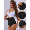 Allegra K Women's Flatten Tummy High Waist Bottom Lifting Control Panties with Hooks Closure - 3 of 4