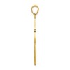Black Bow Jewelry 14k Yellow Gold Greek Key Filigree Cross Pendant - 2 of 4