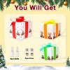 Nasitip Christmas Decorations Gift Boxes,3 Gift Boxes (Large, Medium, Small)for Indoor Outdoor Christmas Tree Home Party Decor (Cartoon Theme) - 4 of 4