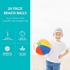 4E's Novelty Beach Balls (24 Pack) - 16" Rainbow Inflatable Beach Balls, Pool & Summer Toys, Party Favors for Kids & Adults - 2 of 4