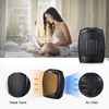 ZAFRO Small Space Heater Electric Portable Heater Fan for Home and Office Ceramic Fan Heaters with Adjustable Thermostat, 750W/1500W (8.1 Inch, Black) - 4 of 4