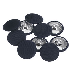 Unique Bargains Round Metal Sewing Cloth Covered Button 10 Pcs - 1 of 4