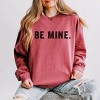 Simply Sage Market Women's Lightweight Garment Dyed Graphic Sweatshirt Be Mine Block - 3 of 4