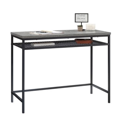 INFURNIC Desks Modern Writing Desk with Adjustable Shelves for Stylish Storage and Organization, Grey, 65.12"*19.29"*29.72"