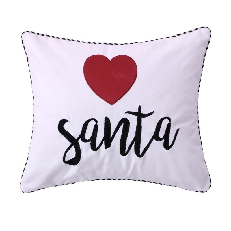 Rudolph Holiday Decorative Pillow White - Levtex Home, 1 of 5