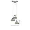Toltec Lighting Europa 3 - Light Pendant in  Brushed Nickel with 7" Royal Merlot Art Glass Shade - 2 of 2