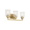 Savoy House Hampton 3 - Light Vanity in  Warm Brass - 4 of 4