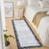 Washable Modern Bordered Rug Non Slip Low Pile Rug Soft Throw Floor Cover Foldable Indoor Carpet for Living Room Bedroom - 3 of 4
