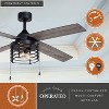 VAXCEL Rowan Black Industrial 52-in. Ceiling Fan with LED Cage Light Kit - 2 of 4