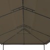 vidaXL Gazebo 236.2"x117.3"x106.3" Taupe 0.6 oz/ftÂ² - 4 of 4