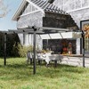 Outsunny 13' x 13' Retractable Pergola Canopy, Aluminum Outdoor Pergola for Garden, Patio, Backyard, Deck - 2 of 4