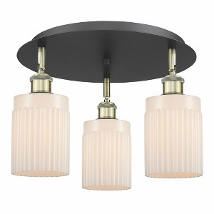 Hadley - 3 Light Flush Mount In Art Deco Style-9.5 Inches Tall and 16.25 Inches Wide - 1 of 1
