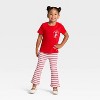 Toddler Girls' Holiday Short Sleeve Graphic T-Shirt - Cat & Jack™ Red - 4 of 4
