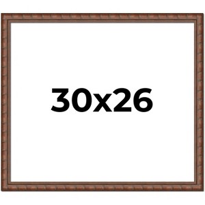 PosterPalooza | 30x26 Modern Bamboo Picture Frame, UV Acrylic, 5 Finishes - 1 of 4