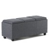 Sapphtopaz 41.7" Storage Bench Ottoman with Storage, Storage Organizer Ottoman Bench for Entryway Bedroom - 2 of 4