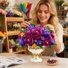 Purple Rose Bouquet Building Sets for Kids and Adults Aged 10+ - 3 of 4