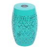 Christopher Knight Home Danya Patio Iron Side Table with Solar Powered Light - 4 of 4