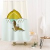 Deny Designs Surfy Birdy Buttons Kaluhiokalani 70s Surf Legend Shower Curtain Blue - 2 of 3