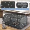 2-in-1 Dog & Cat Playpen – Pop-Up Portable Pet Tent Crate, Breathable Mesh Indoor Outdoor Kennel for Small Animals, No Assembly Needed - 4 of 4
