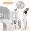 Whizmax 8 in 1 Toddler Slide Indoor Playground, Indoor Slide Toddler Playset for Toddlers 1-3, Kids Outdoor Playground - 2 of 4