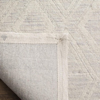 Ivory Flat Woven Handmade Wool Area Rug 6' x 9'