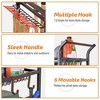 ZACHVO Rolling Garden Tool Organizer – Rake/Shovel Rack for Garage & Shed - 2 of 4