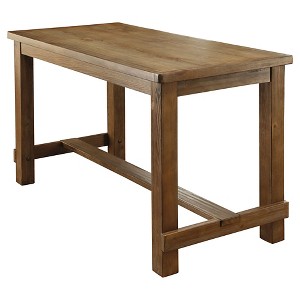 Sun & Pine Eliza Rustic Counter Height Table - Natural Tone, Brown