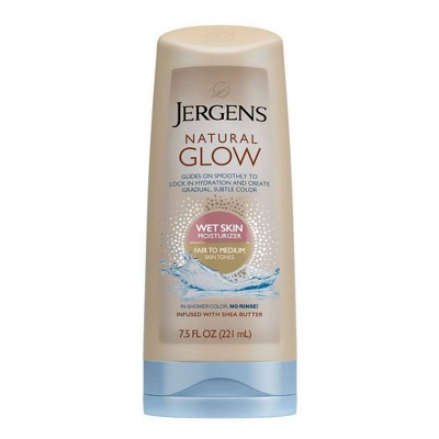 Jergens Natural Glow Wet Skin Moisturizer Fair/Medium 7.5oz