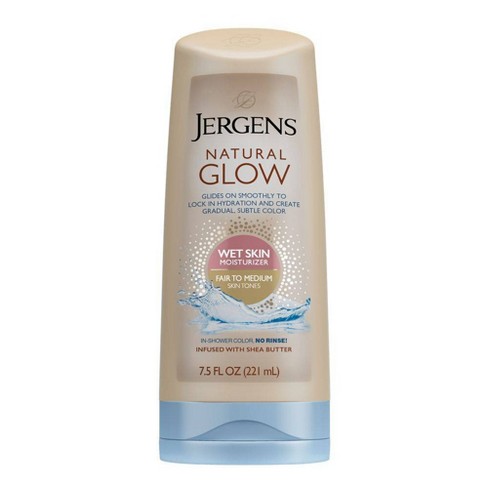 Jergens Natural Glow Wet Skin Moisturizer Fair Medium 7 5oz Target