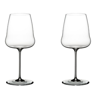 Riedel 1234/97 Winewings Chardonnay Dishwasher Safe Crystal White Wine Drinking Glass Stemware (2 Pack)