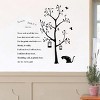 Slickblue Poetry Cat Wall Decals Stickers for Home Decor, 12.6" x 23.6",Vinyl Wall Art for Living Room, Bedroom, Kitchen - 3 of 3