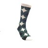 Green Avocado Colored Geometric Patterned Socks (Men's Sizes Adult Large) from the Sock Panda - image 3 of 4