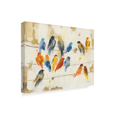 Trademark Fine Art -Albena Hristova 'Town Meeting' Canvas Art