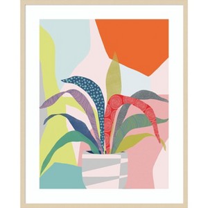 Amanti Art Clown Plant by Ioana Horvat Wood Framed Wall Art Print - 1 of 4