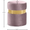 Meridian Furniture,Hailey Velvet Ottoman/Stool - 3 of 4