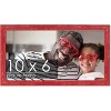 PosterPalooza | Photo Size Shabby Chic Red Picture Frame - UV Acrylic, Foam Board Backing, Hanging Hardware - 2 of 4