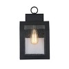 Chloe Lighting Milton Industrial-Style 1 Light Textured Black Outdoor Wall Sconce 14" Tall - 3 of 4