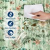 Modern Insect Botanical Pattern Area Rug Floral Print Rug Non-Slip Low Pile Soft Accent Carpet for Living Room Bedroom - 4 of 4