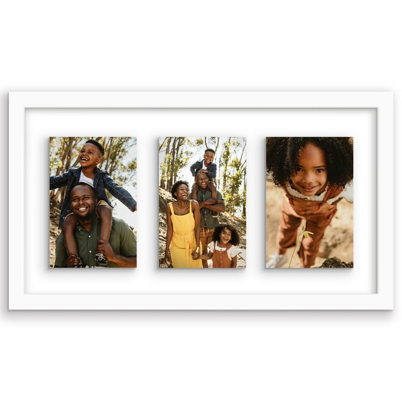 Americanflat Floating Collage Frame - Display Three Photos, 1 of 9