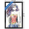 Trends International DC Comics - Wonder Woman - Sketch Framed Wall Poster Prints - 3 of 4