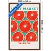 Trends International Reinders: Fruit Market - Red Oranges Framed Wall Poster Prints Mahogany Framed Version 22.375" x 34" - 3 of 4
