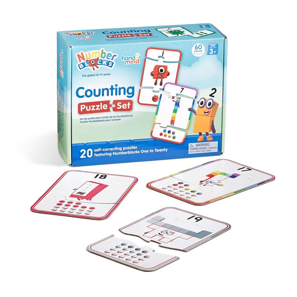 hand2mind Numberblocks Counting Puzzle Set, Toddler Numbers and Counting Math Toys, Kids Matching Game, Learning to Count for Toddlers, Number Puzzles for Kids Ages 3-5, Preschool Learning Activities (B0BPN5ND27)