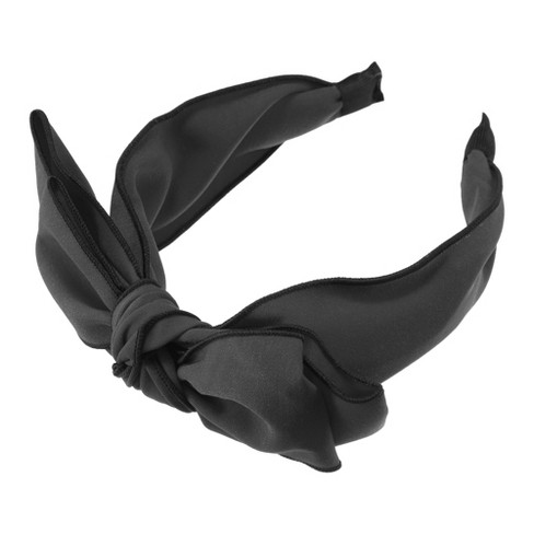 1pc Fashionable Simple Black Fabric Bow Hair Clip For Daily Wear Women