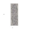 Ivory Gray And Rust Oriental Area Rug - 3 of 4