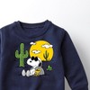 Boys' - Peanuts - Snoopy & Woodstock Graphic Long Sleeve Fleece Sweatshirt - 2 of 4