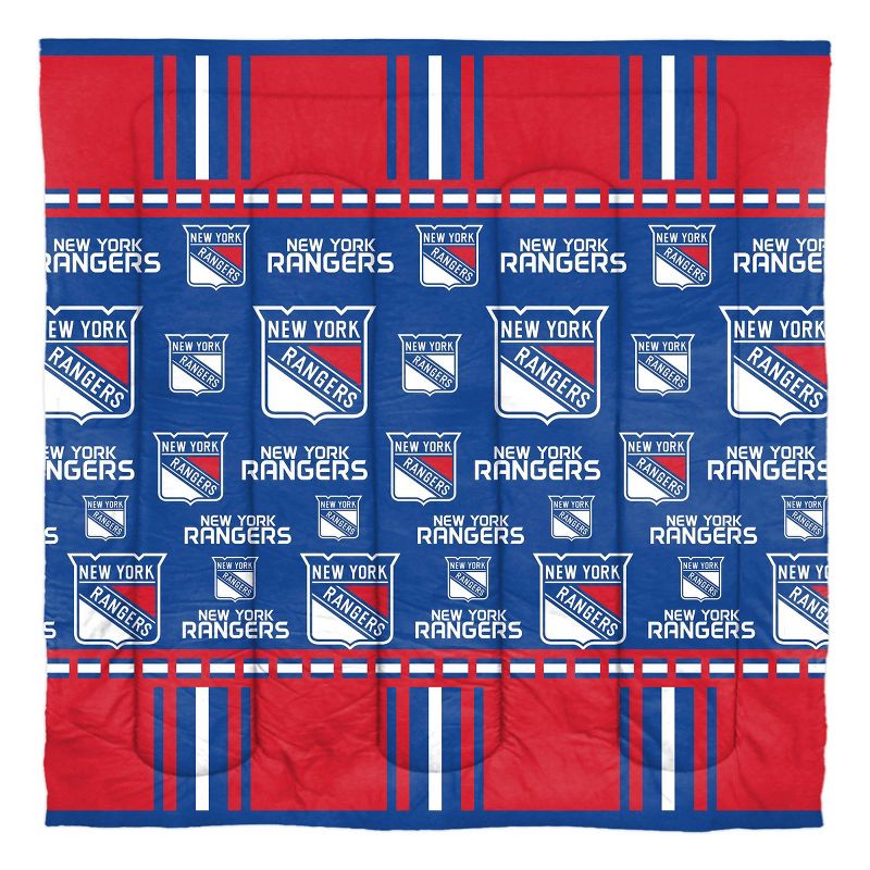 NHL New York Rangers Rotary Bed Set, 2 of 4