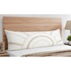 Sweet Jojo Designs Body Pillow Cover (Pillow Not Included) 54in.x20in. Tufted Sun Ivory Beige - 2 of 4