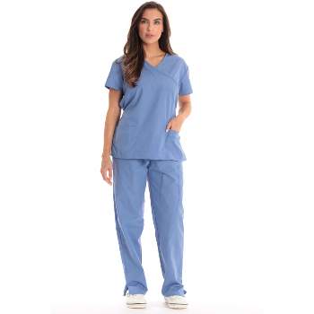 Generic Nursing Scrubs For Women Set Nurses Uniform For Light Blue